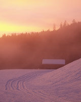 Bild Abendrot im Schnee